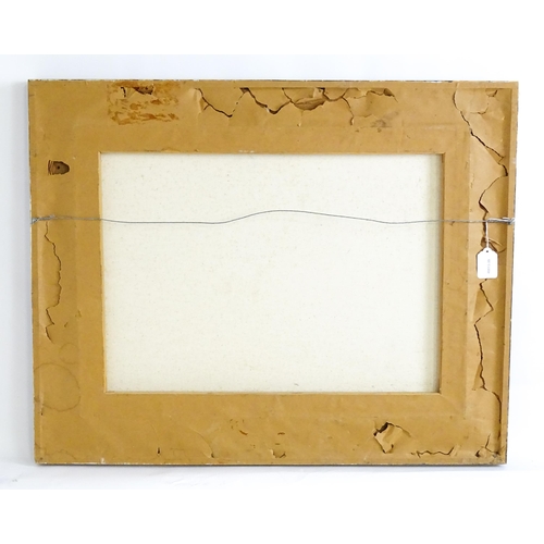 650 - Joan Cavalier, 20th century, Oil on canvas, A lake scene bordered by pine trees. Signed lower left. ... 