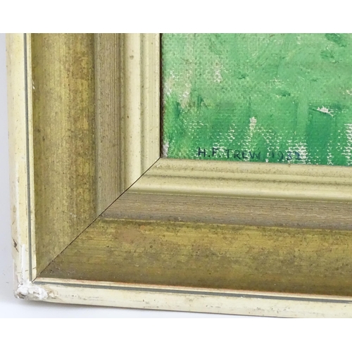 695 - Harold Fletcher Trew (1888-1968), Oil on canvas, English School, Luxtree Farm, Longhope, Gloucesters... 