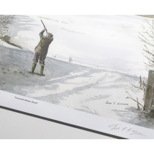 795 - Six limited edition signed prints after John T. Kitchen depicting country scenes to include Taking a... 