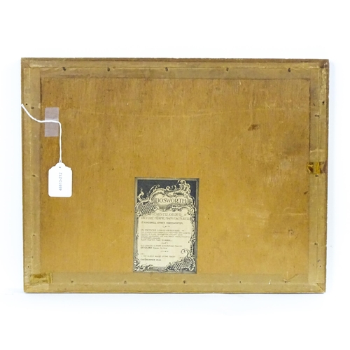 811 - Augustus Charles Wyatt (1863-1933), Watercolour, A river scene with fishing boats and windmill beyon... 