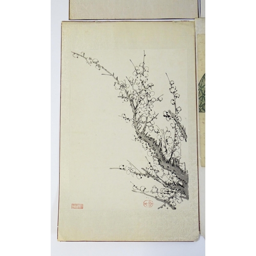 824 - A quantity Japanese woodblock prints to include Hanaogi after Masayoshi Kitao, theatrical actor figu... 