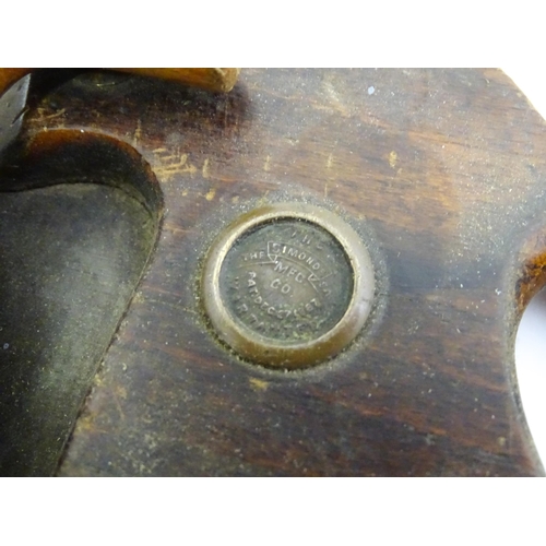 302 - A quantity of mid to late 20thC hand tools , to include saws, drills, planes, vice, socket set, rule... 