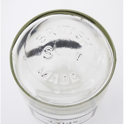 310 - A quantity of glass spice jars together with various spice labels, each jar approx 6