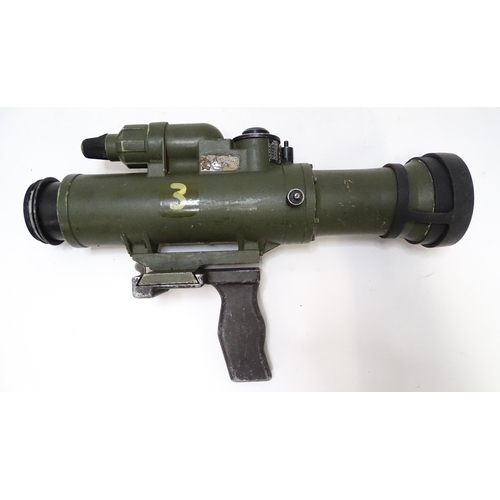 774 - Militaria : a late 20thC L1A7 image intensified weapon sight (night sight), with affixed hand grip m... 