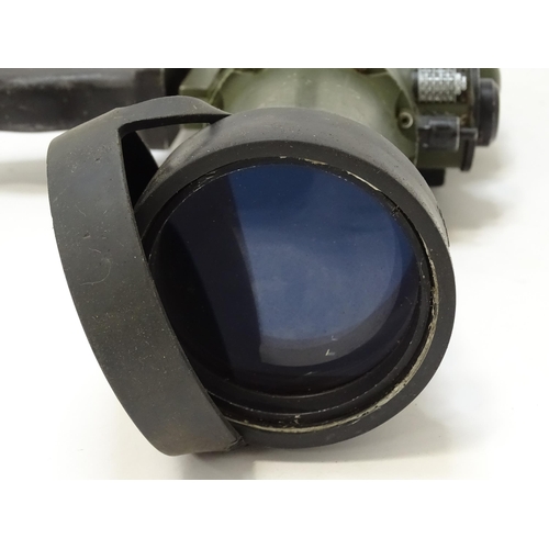 774 - Militaria : a late 20thC L1A7 image intensified weapon sight (night sight), with affixed hand grip m... 