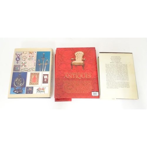 787 - Books: Three antiques reference books comprising Encyclopedia of British Pottery and Porcelain Marks... 