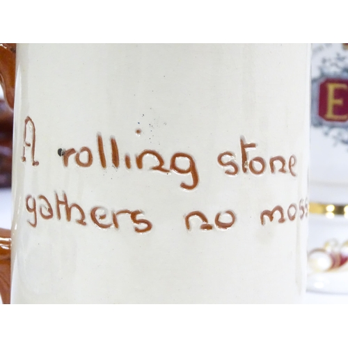 790 - A quantity of assorted ceramics to include a Royal Doulton cream jug, Wedgwood collectors plates, Co... 