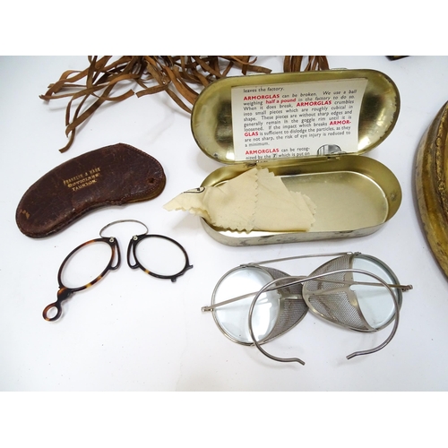 819 - A quantity of miscellaneous items to include a Pioneer brand Golden Flake tin tobacco box by Richmon... 