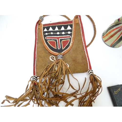 819 - A quantity of miscellaneous items to include a Pioneer brand Golden Flake tin tobacco box by Richmon... 