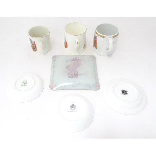 828 - A quantity of royal commemorative ceramics  to include an Edward VIII coronation mug, a mug commemor... 