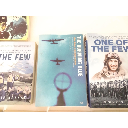 834 - Militaria : a quantity of assorted books on the subject of the RAF / WWII / Battle of Britain , to i... 