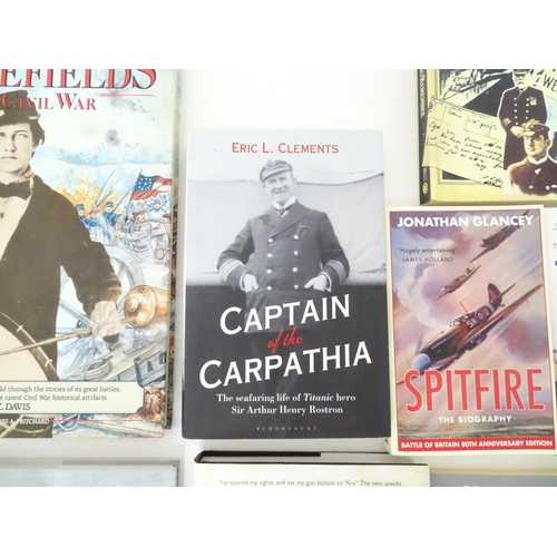 834 - Militaria : a quantity of assorted books on the subject of the RAF / WWII / Battle of Britain , to i... 