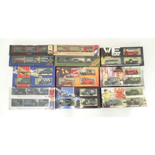 840 - Toys: A quantity of assorted die cast scale model Lledo vehicles to include The Royal Air Force Pers... 
