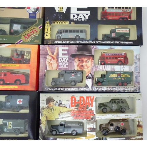 840 - Toys: A quantity of assorted die cast scale model Lledo vehicles to include The Royal Air Force Pers... 