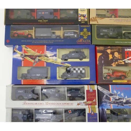 840 - Toys: A quantity of assorted die cast scale model Lledo vehicles to include The Royal Air Force Pers... 