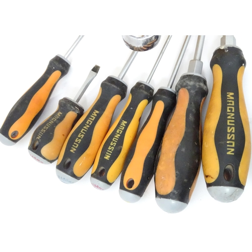 11 - A quantity of assorted hand tools , including spanners, callipers, vice, clamps, screwdrivers etc.