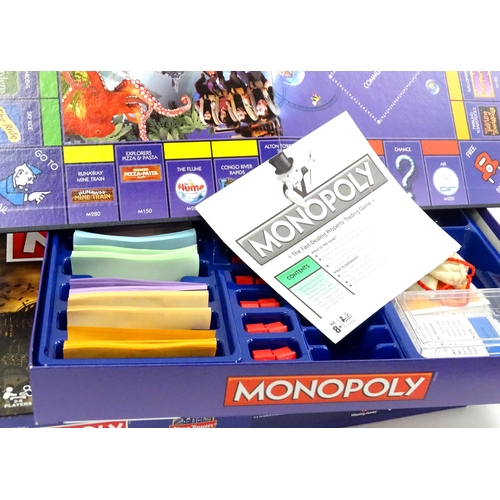 111 - Eight boxed Waddingtons Monopoly board games, to include Pokemon, Star Wars, Milton Keynes and Empir... 