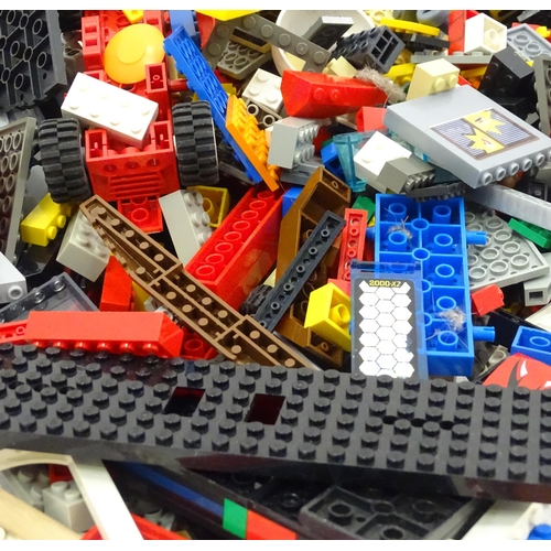 24 - A quantity of Lego to include bricks, wheels and figures etc.