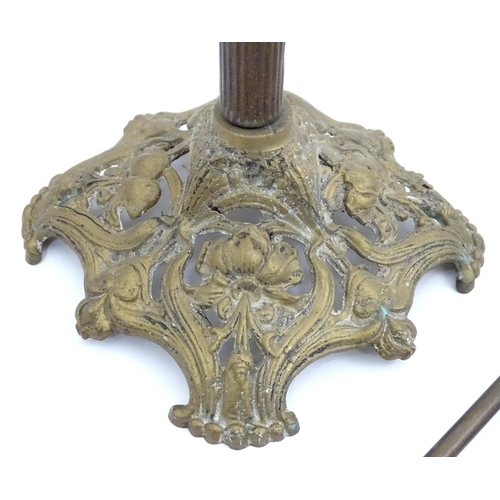 334 - An early 19thc copper coal scuttle, with swing handle and stamped '16' to the back, together with a ... 