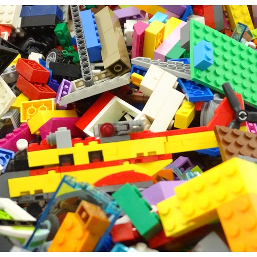 338 - A quantity of Lego to include bricks, wheels and figures etc.