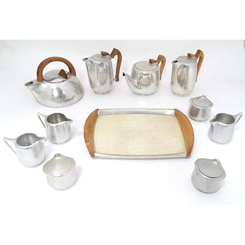 339 - A Picquot ware tea set etc to include stove top kettle, teapot, tray, sugar bowls, milk jugs, etc (1... 