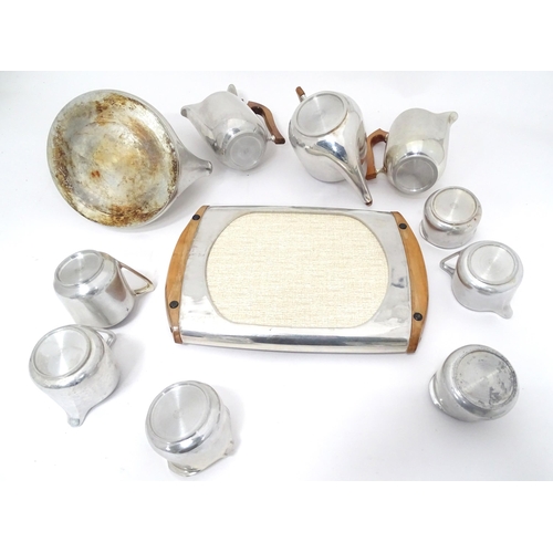 339 - A Picquot ware tea set etc to include stove top kettle, teapot, tray, sugar bowls, milk jugs, etc (1... 