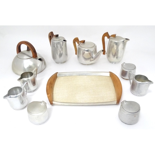 339 - A Picquot ware tea set etc to include stove top kettle, teapot, tray, sugar bowls, milk jugs, etc (1... 