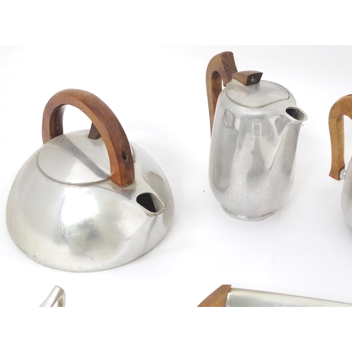 339 - A Picquot ware tea set etc to include stove top kettle, teapot, tray, sugar bowls, milk jugs, etc (1... 