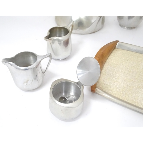 339 - A Picquot ware tea set etc to include stove top kettle, teapot, tray, sugar bowls, milk jugs, etc (1... 