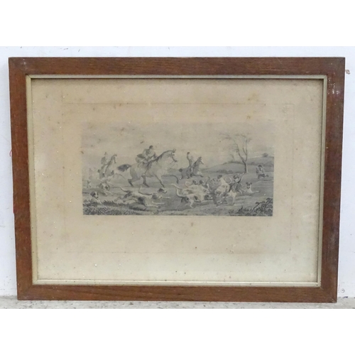 348 - Three hunting engravings after Inglis Sheldon-Williams comprising The Find Forrid Hoick, The Find Ta... 