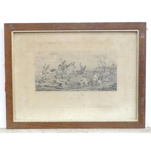 348 - Three hunting engravings after Inglis Sheldon-Williams comprising The Find Forrid Hoick, The Find Ta... 