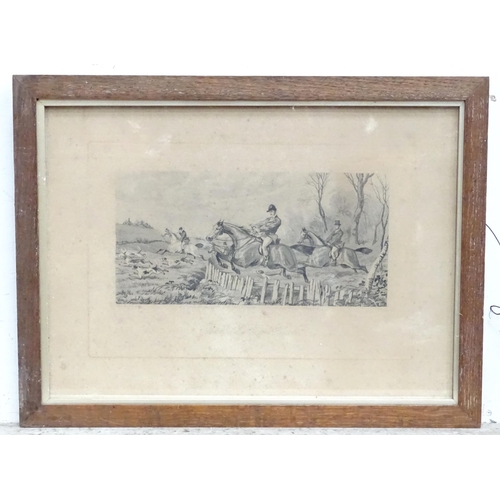 348 - Three hunting engravings after Inglis Sheldon-Williams comprising The Find Forrid Hoick, The Find Ta... 