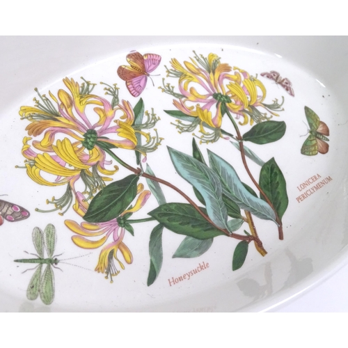 384 - Three items of Portmeirion decorated in the Botanic Garden patterns comprising a large bowl, smaller... 