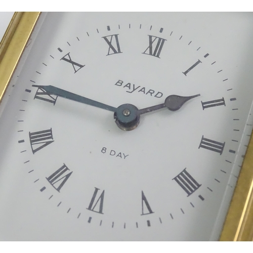 405 - A French carriage clock, the dial signed ' Bayard ' and with 8-day movement by Duverdrey & Bloque.  ... 