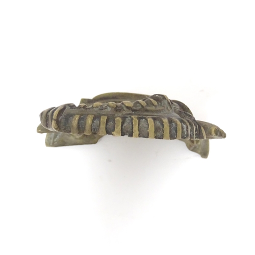 408 - A cast door stop / door porter modelled as Mr Punch and Toby the dog. Approx. 11 1/2