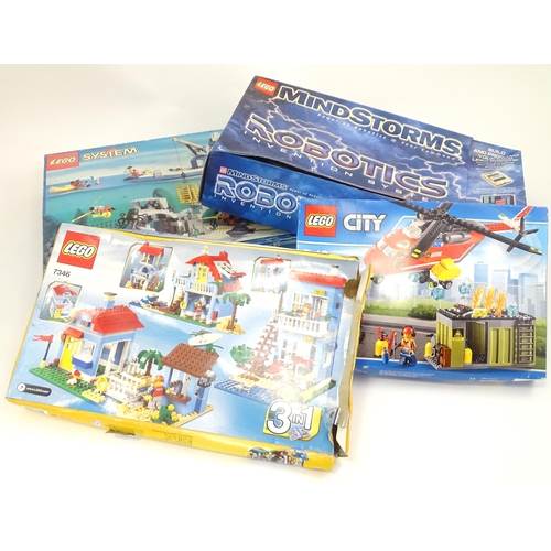 48 - Toys: Four Lego sets to include a Lego Creator Seaside House 7346, a Lego City Fire Response Unit He... 