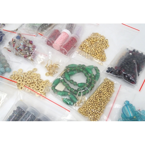 601 - A quantity of jewellery making accessories to include various fastenings / fittings together with as... 