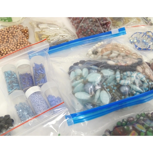 601 - A quantity of jewellery making accessories to include various fastenings / fittings together with as... 