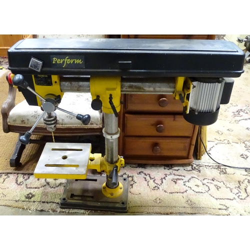 644 - Workshop Tools :  a Perform CCRD 16mm radial drill press, with manual, approx 36