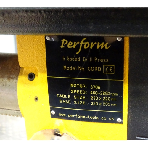 644 - Workshop Tools :  a Perform CCRD 16mm radial drill press, with manual, approx 36
