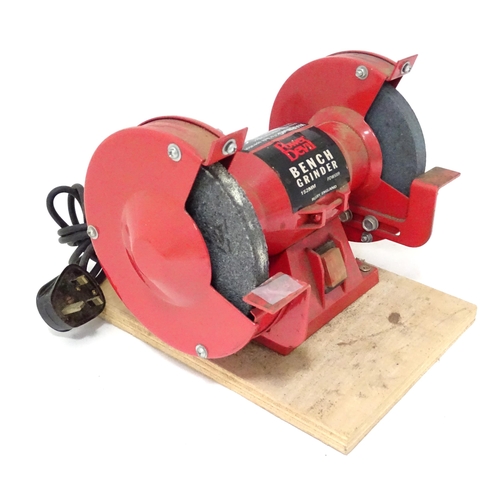 744 - Workshop Tools : a Power Devil double bench grinder, approx 11