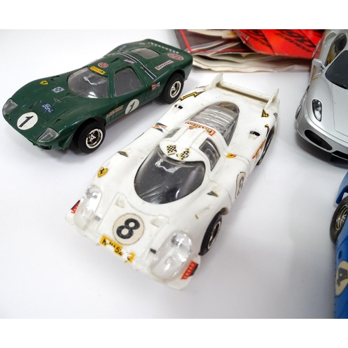 803 - Toys: a quantity of mid 20thC and later Scalextric , to include approx 30 cars, boxed first aid stat... 