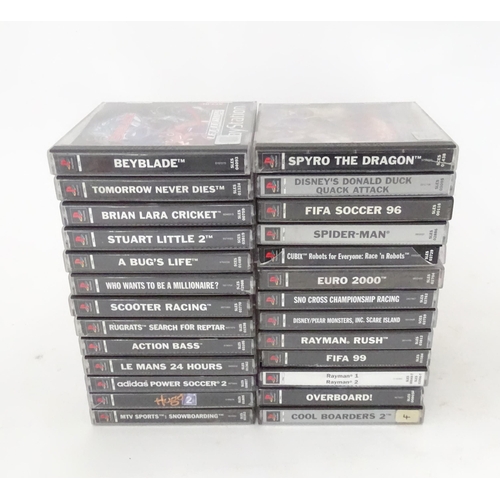 845 - Toys: A quantity of PlayStation 1 (PS1 / PSX) games to include Beyblade, Tomorrow Never Dies, Stuart... 