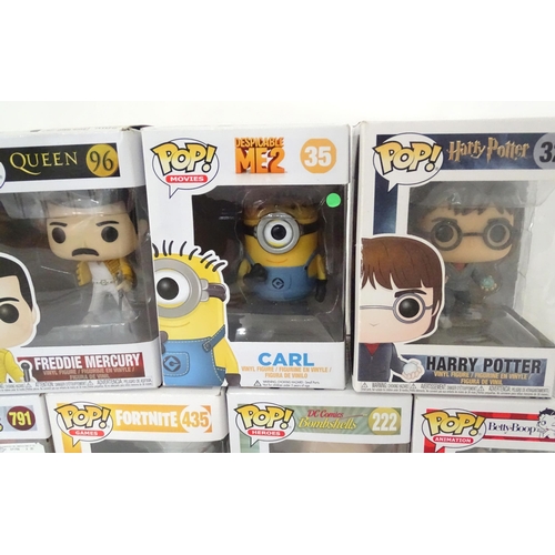 847 - Collectors toys : A quantity of Funko POP! toys to include Thestral, Freddie Mercury, Carl, Harry Po... 