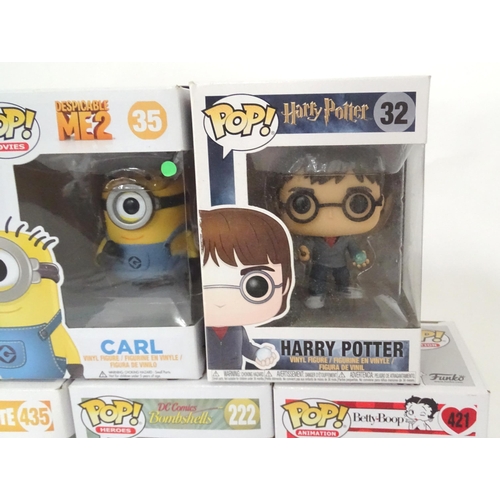 847 - Collectors toys : A quantity of Funko POP! toys to include Thestral, Freddie Mercury, Carl, Harry Po... 