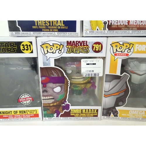 847 - Collectors toys : A quantity of Funko POP! toys to include Thestral, Freddie Mercury, Carl, Harry Po... 