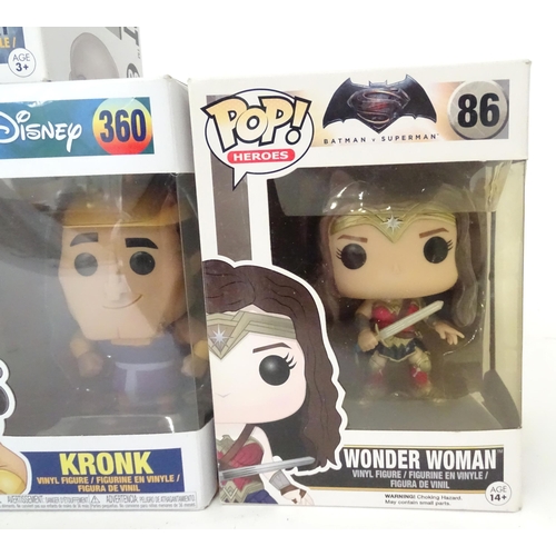 848 - Collectors toys : A quantity of Funko POP! toys to include Patronus, Aladdin, Lord Voldemort, Black ... 