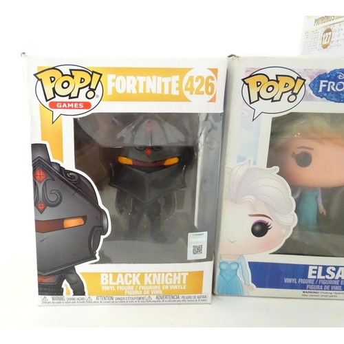 848 - Collectors toys : A quantity of Funko POP! toys to include Patronus, Aladdin, Lord Voldemort, Black ... 