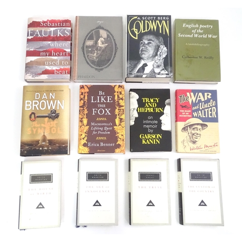 856 - Books: A quantity of assorted books to include Goldwyn by A. Scott Berg, The Lost Symbol by Dan Brow... 