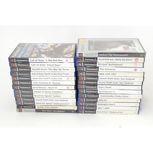 870 - Toys: A quantity of assorted PlayStation 2 (PS2) games to include Call of Duty, Stealth Force The Wa... 